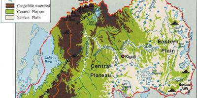 Géographique kat jeyografik nan Rwanda